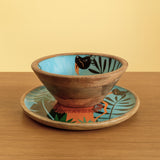 Sleepy Lion Jungle Wood Plate & Bowl Set – Handcrafted Safari Kids Dinnerware | Pinch of Pretty