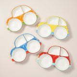 Orange Speedy Car Ceramic Plate – Handcrafted Race Car Kids Dinnerware | Pinch of Pretty