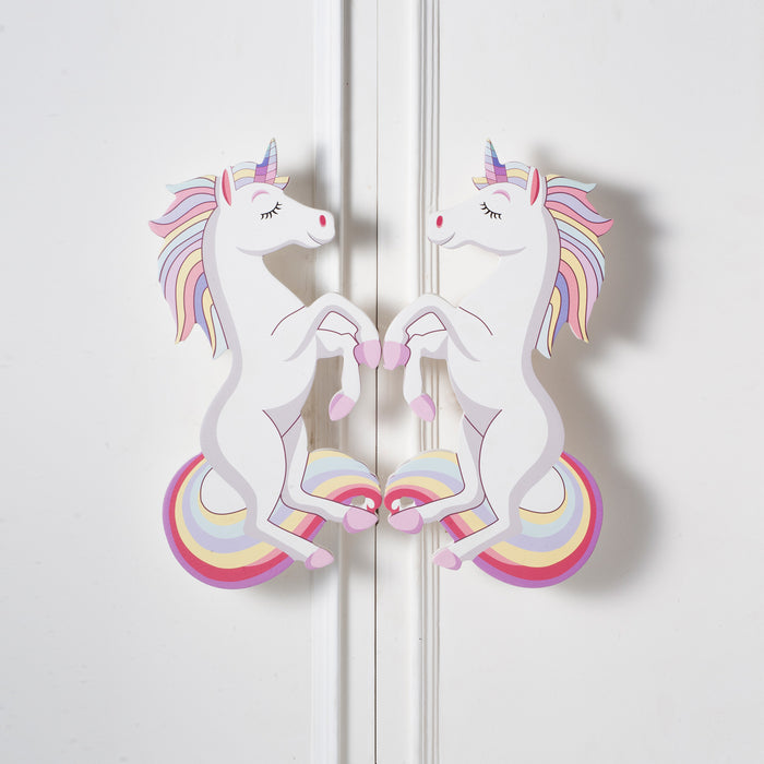 Unicorn  Wooden Cupboard / Drawer Handles for Kids