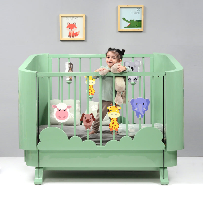 Playful Animal Crib