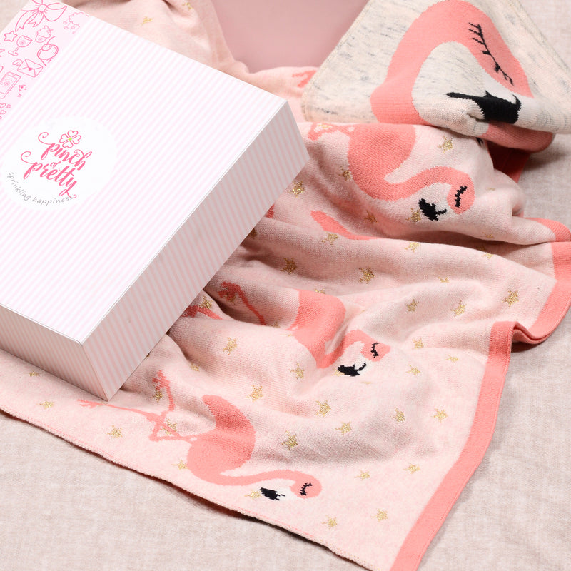 Pink Flamingo Blanket
