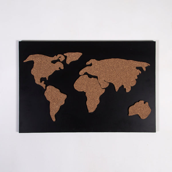 World Map Chalk Board