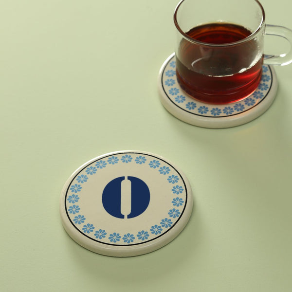 Monogram O coaster