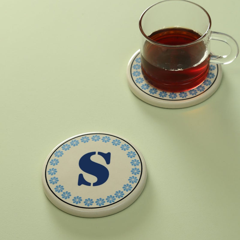 Monogram S coaster