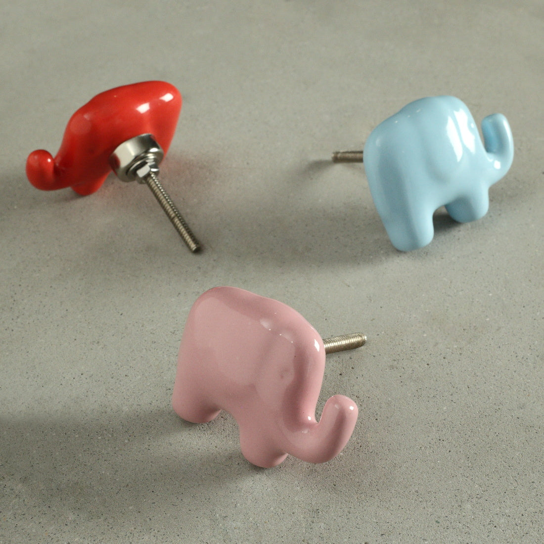 Jumbo Elephant Drawer Knobs Playful Kids' Room Decor Pinch of Pretty