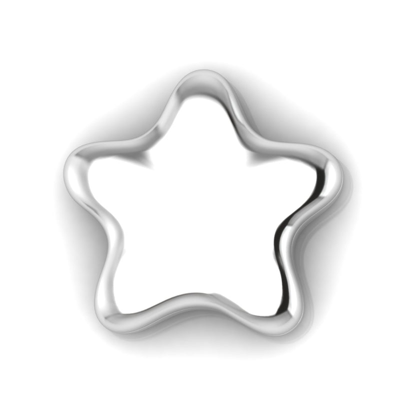 Silver Plated Star Baby Box