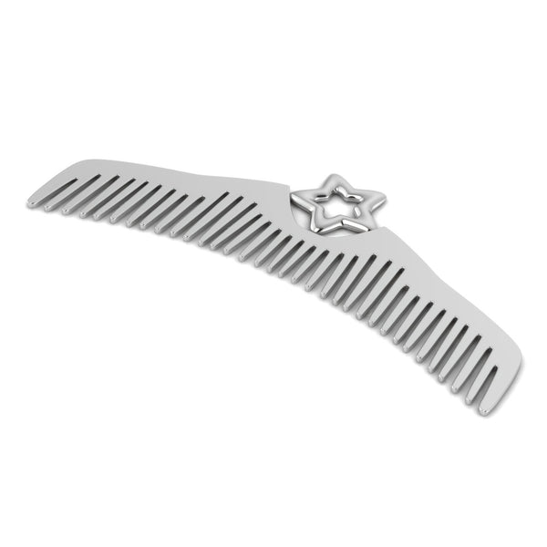 Silver Plated Star Baby Comb