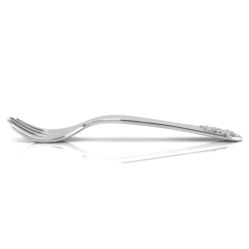 Silver Plated Spoon & Fork Set - Teddy bear
