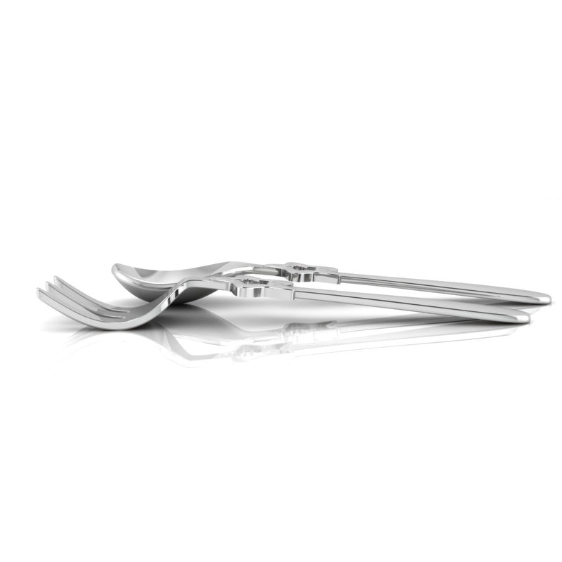 Silver Plated Baby Spoon & Fork Set - Be a Star