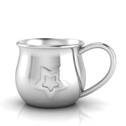 Silver Plated Baby Cup with Embossed Star