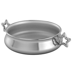 Silver Plated Bowl for Baby & Child - Star Handle Feeding Porringer