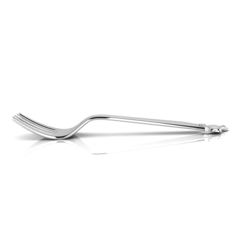 Silver Plated Baby Spoon & Fork Set - Rocking Horse