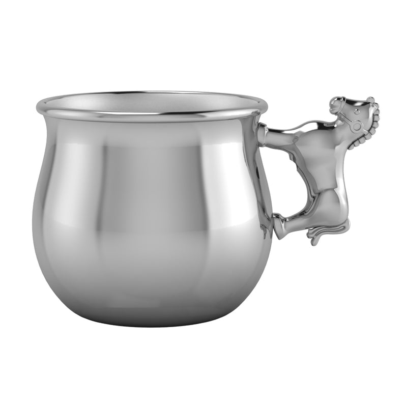 Silver Plated Horse Baby Cup