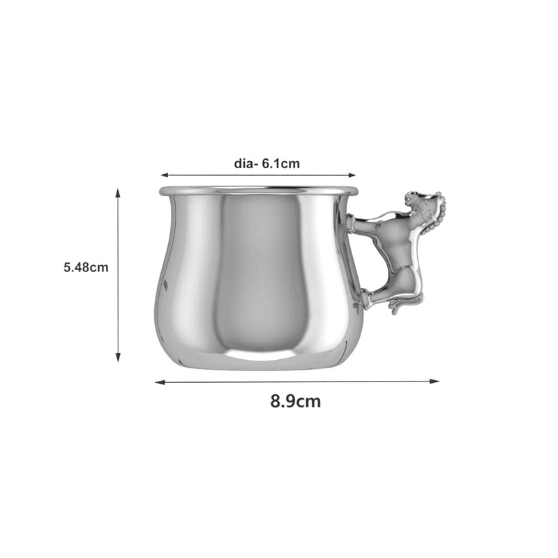 Silver Plated Horse Baby Cup