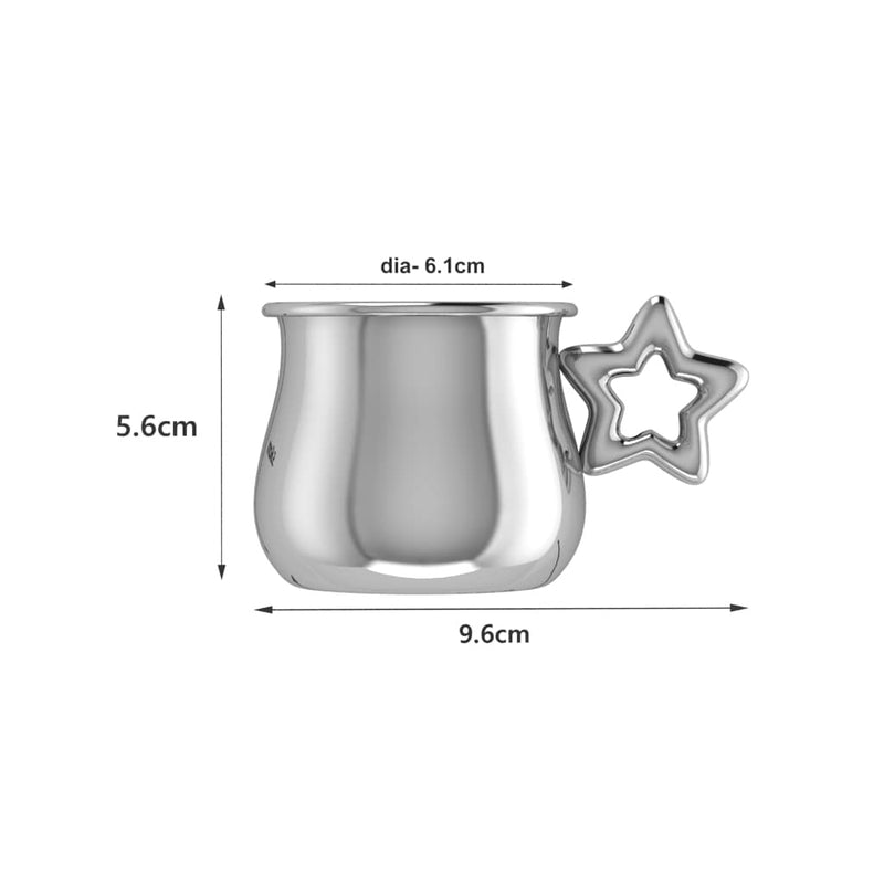 Silver Plated Star Baby Cup