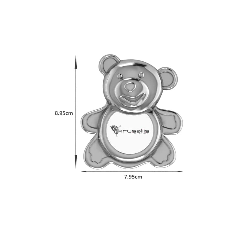 Silver Plated Teddy Photo Frame for Baby & Kids