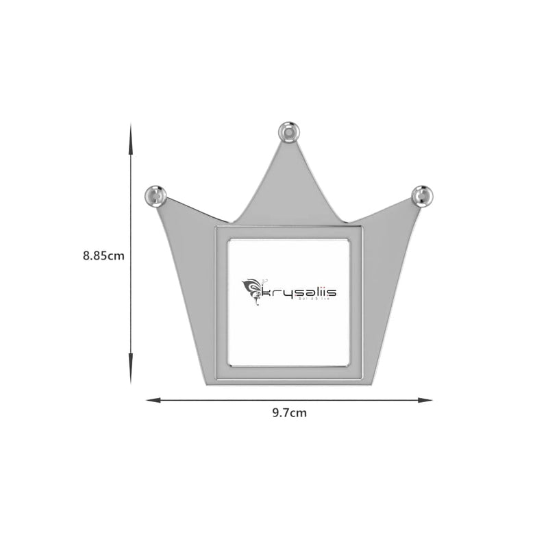 Silver Plated Crown Photo Frame for Baby & Kids