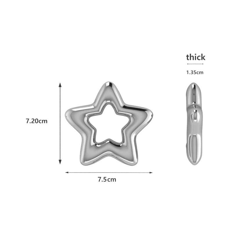 Silver Plated Star Baby Rattle