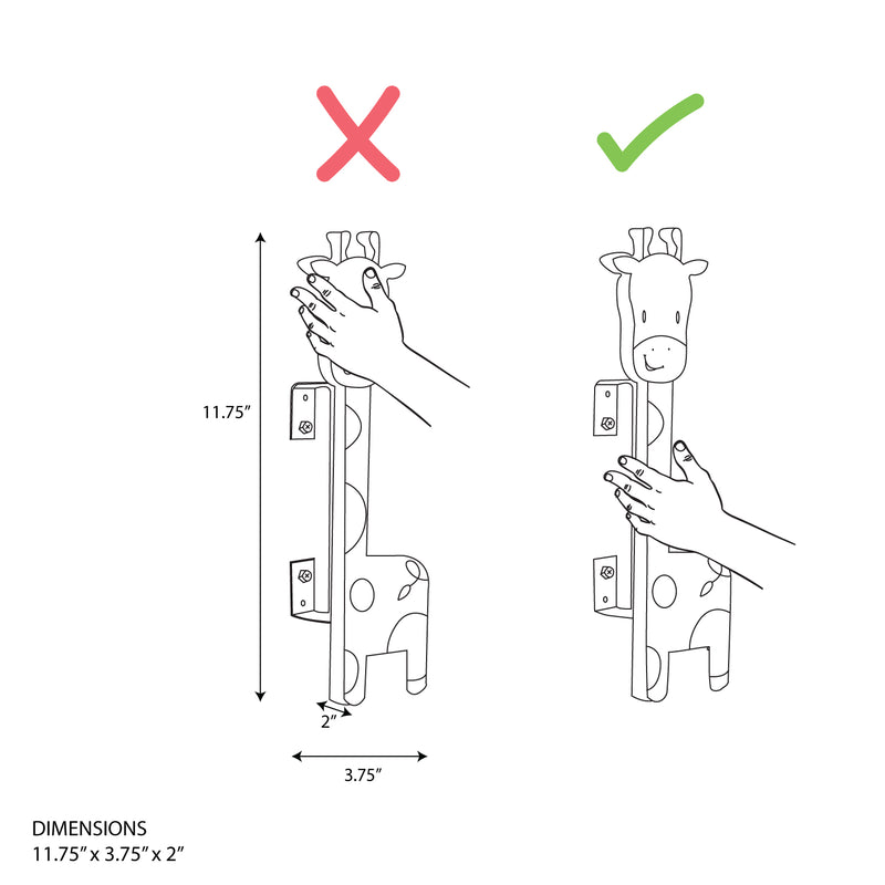 Giraffe cupboard handles