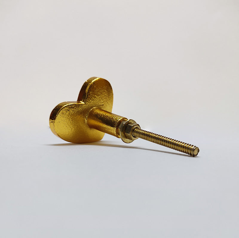 Brass Heart Knobs