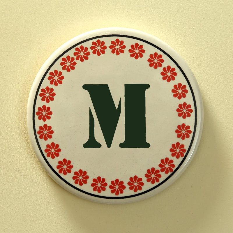 Monogram M coaster