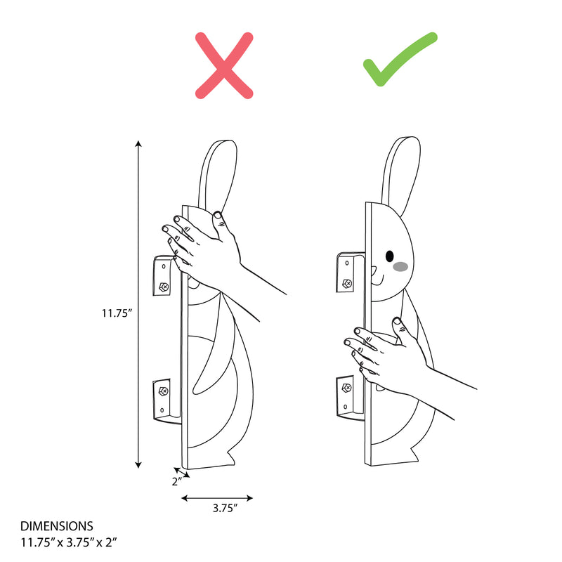 Rabbit cupboard handles