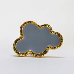 Grey Brass Cloud Knob