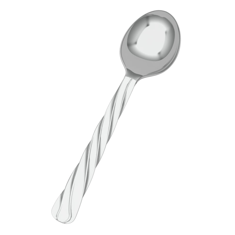 Silver Plated Baby Spoon & Fork Set - Classic Twisted