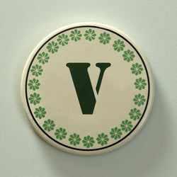 Monogram V coaster