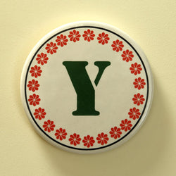 Monogram Y coaster